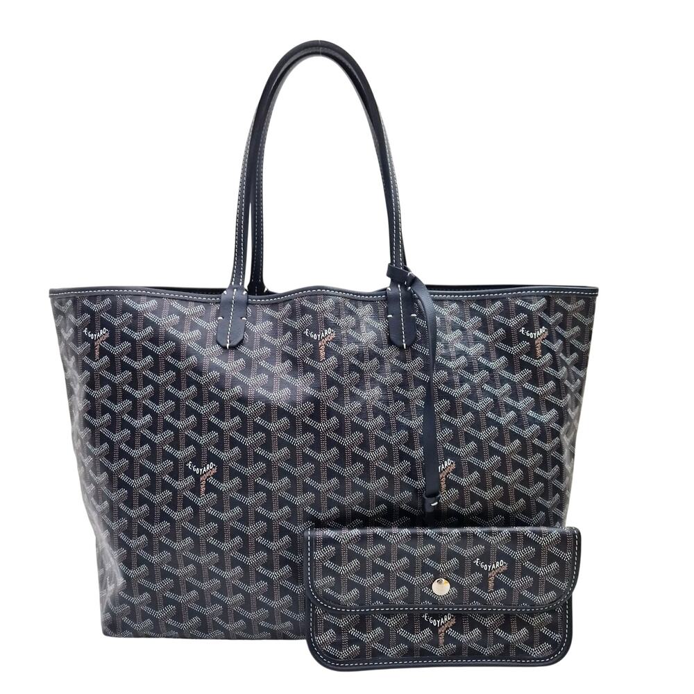 Goyard Goyardine Saint Louis PM Tote Navy